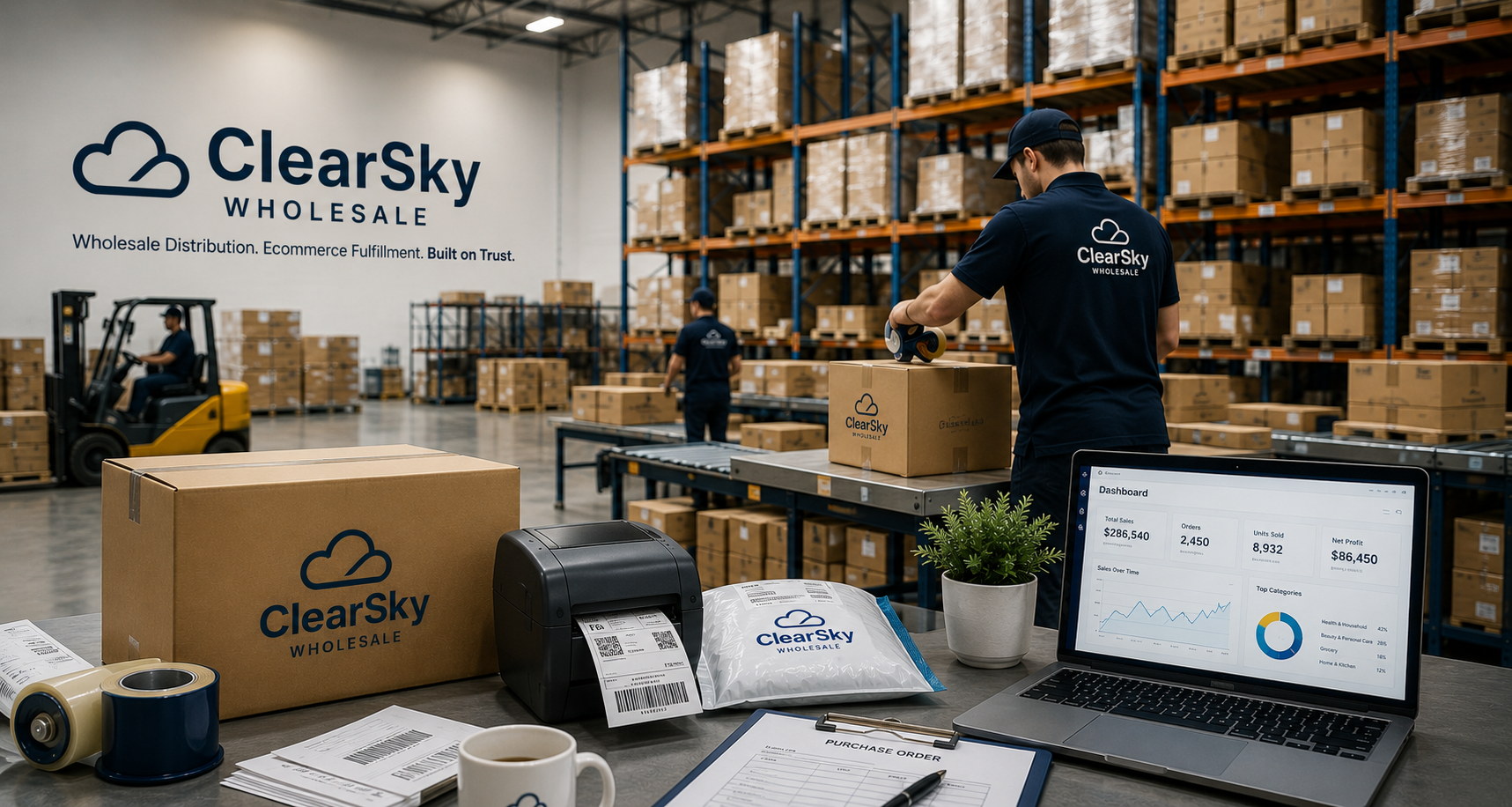 ClearSky Wholesale warehouse operations