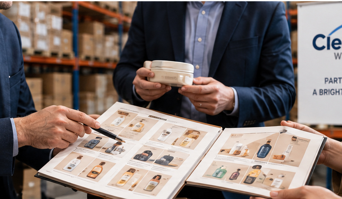 Supplier relationship and purchasing illustration